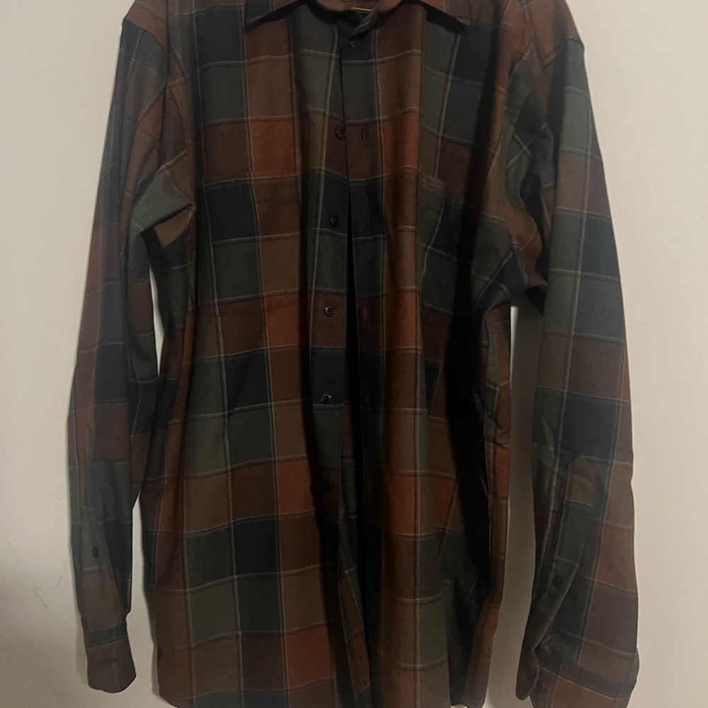 Pendleton Casual Button Down Shirt In Earthy Plaid - image 1